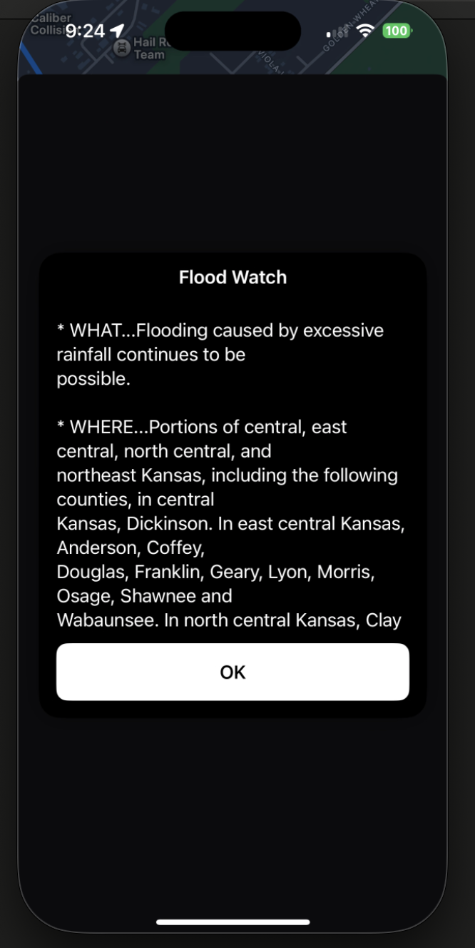Alert detail screenshot